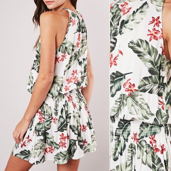 Palm Springs Tropical Mini Dress - Picture 3 of 5